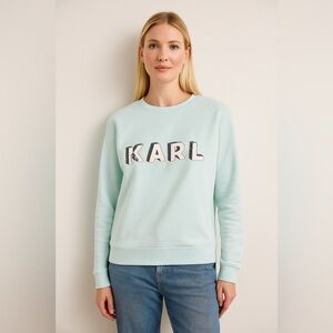 Karl Lagerfeld Light Blue Sweatshirt